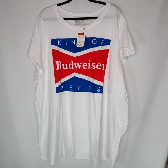 1X 14W 16W Budweiser Patriotic Beer Tee Classic - Picture 4 of 6